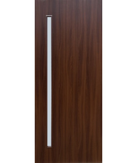 Line Glass-01 Шимо шоколад, со стеклом сатин